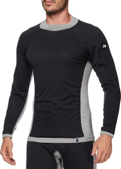 Produktbild Sixs Langarm Jersey TS4 MERINOS grau-schwarz L/XL (L)
