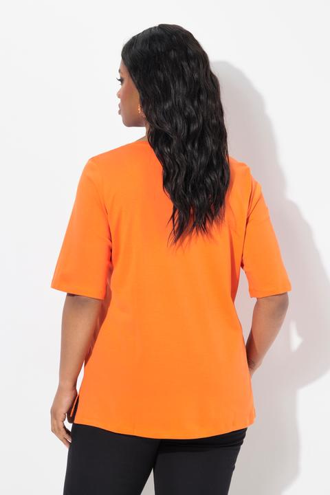 Produktbild Ulla Popken T-Shirt, A-Linie, V-Ausschnitt, Halbarm (46, 48)