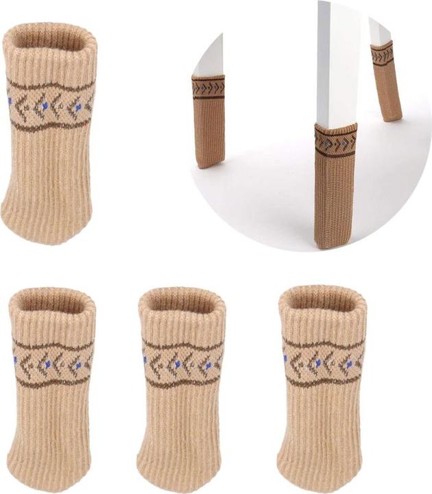 Image du produit Esmée Stoff Stuhlbein Stulpen Schutz Tisch / Stuhl / Boden Schoner - 4er Set (Chaussettes de chaises, 4 pièce(s))