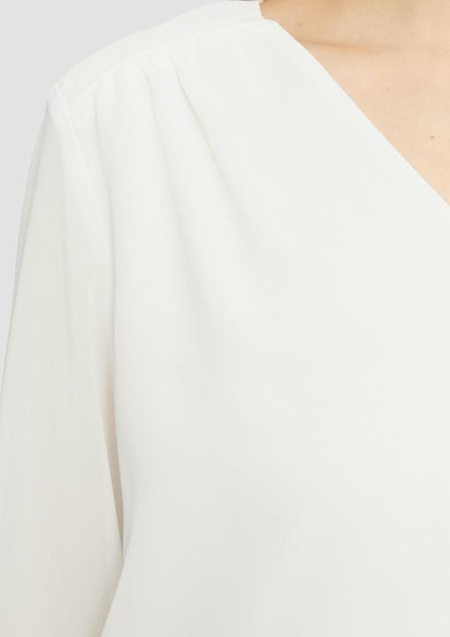 Immagine prodotto s.Oliver Bluse Chiffonbluse mit Raffung an der Schulter und transparenten Ärmeln (44)
