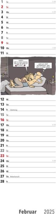 Produktbild Fiese Bilder Streifenkalender 2025: Monatskalender für die Wand