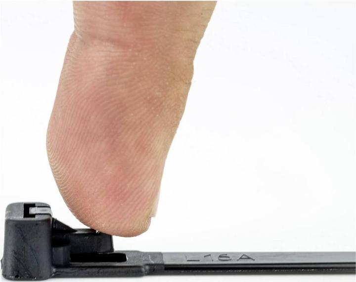 Productafbeelding WKK 5162 Kabelbinder 200 mm 7,60 mm Zwart Afneembaar, UV-gestabiliseerd 100 st. (Plastic kabelbinders, 200 mm, 100 Pcs.)