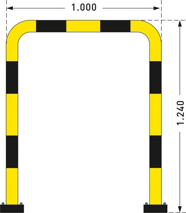 Actual product image kaiserkraft Impact protection bracket, flexible