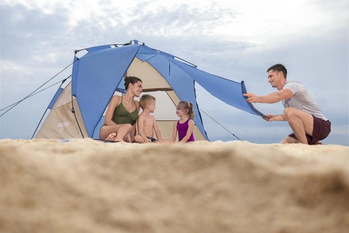 Produktbild Bestway Tent Polyester with Ventilation 107/127x240x125 cm Camping & Beach 68144 (Kuppelzelt, 3.30 kg, 4 Personen)