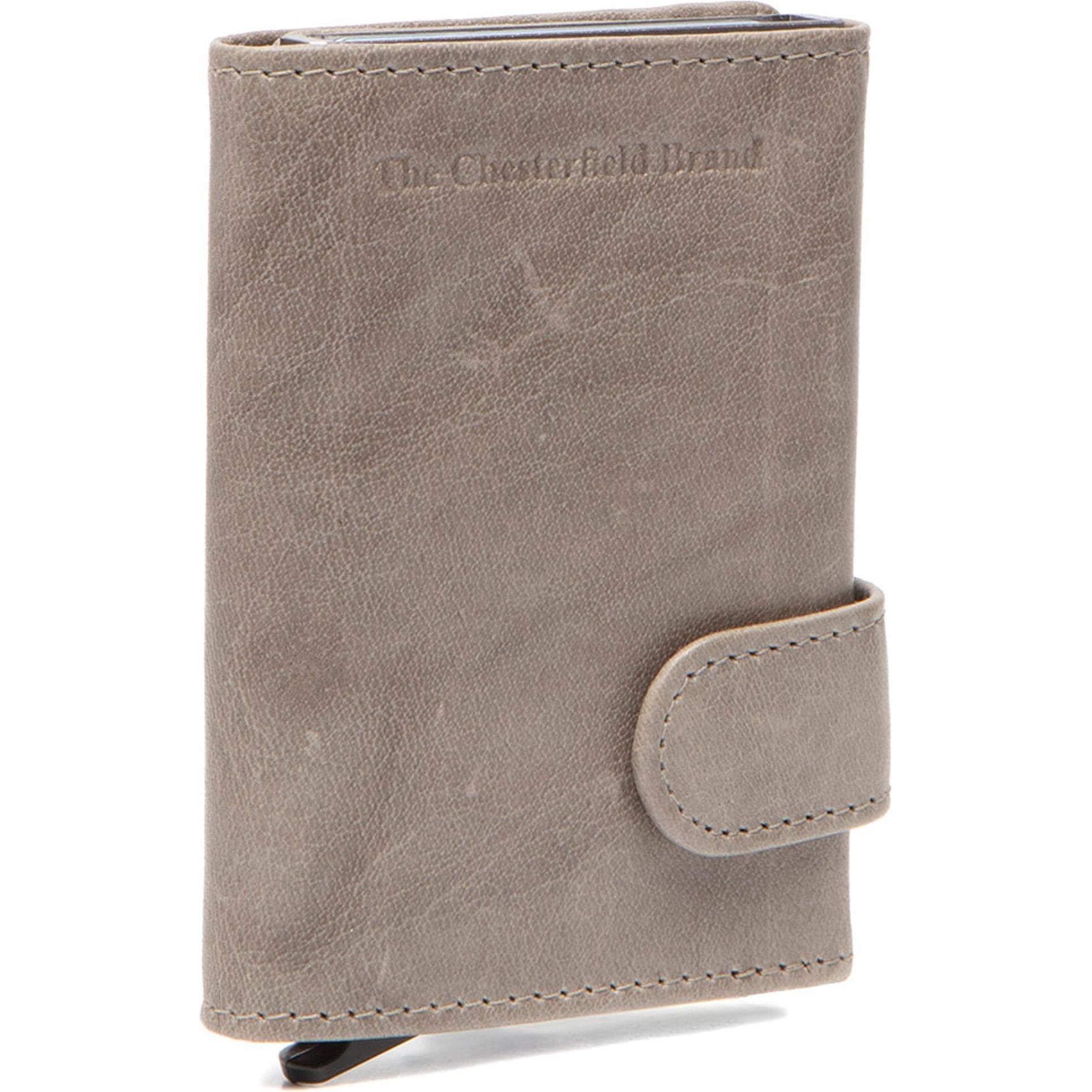 The Chesterfield Brand, Herren, Portemonnaie, Antique Buff Kreditkartenetui RFID Schutz Leder 7 cm, Grau