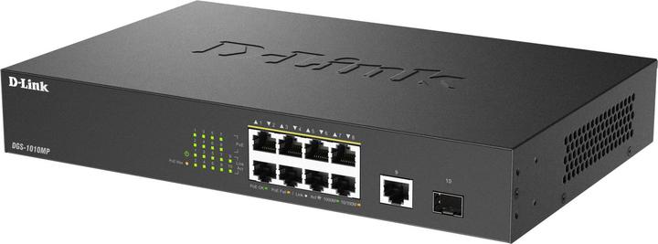 Productafbeelding D-Link 8 PORTS GIGABIT POE/POE+ 1 PORT (10 ports)