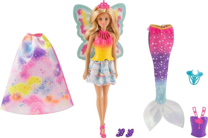 Image du produit Barbie Dreamtopia Royaume Arc-en-Ciel Poupée Fantaisie 3-en-1 Set cadeau