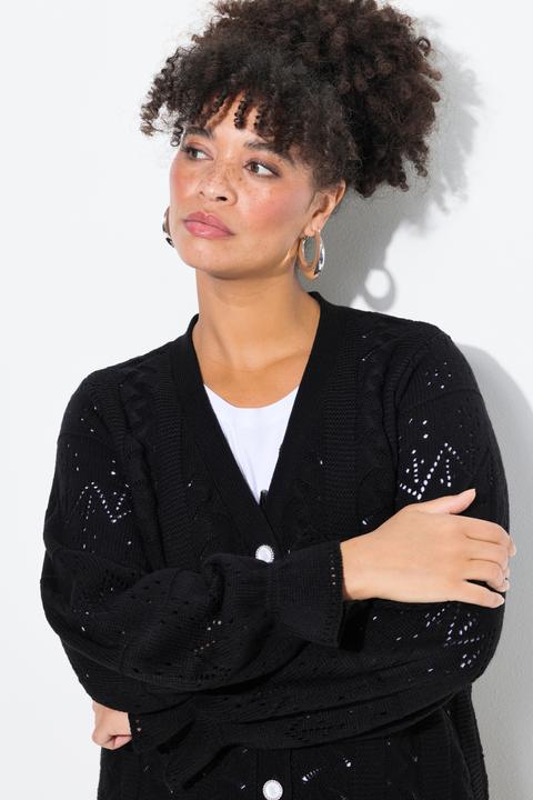 Image du produit Miamoda Strickjacke, Langarm mit Volant (50, 52)