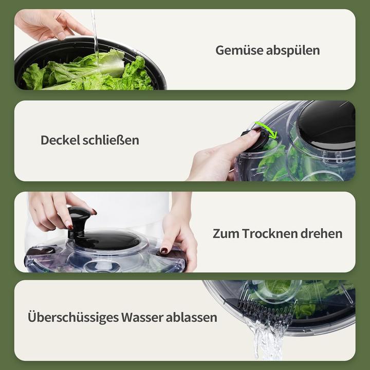 Actual product image Peclio Salatschleuder aus Edelstahl