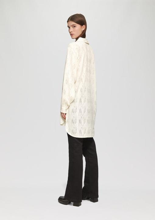 Produktbild s.Oliver Bluse Leicht transparente Longbluse mit Glanzeffekten (40)