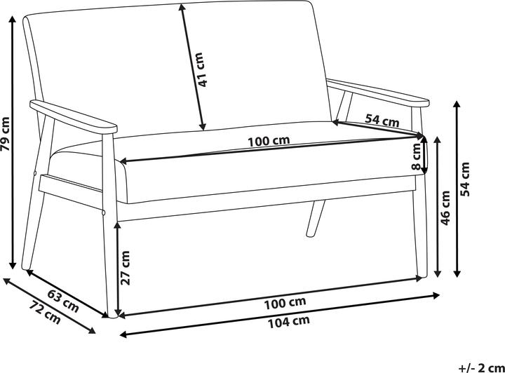 Produktbild Beliani Esrum (2-Sitzer)