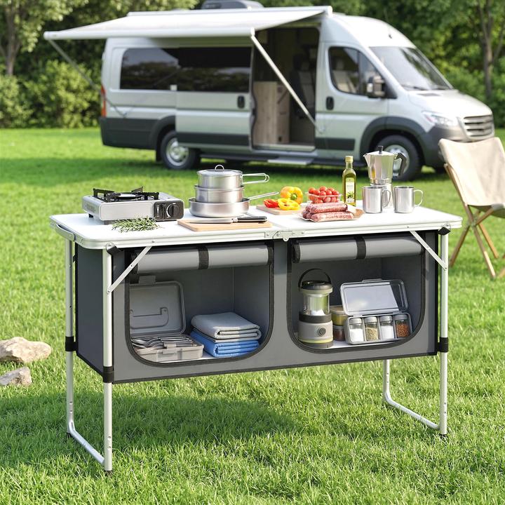Produktbild Outsunny Campingküche Aluminiumlegierung, MDF Silber