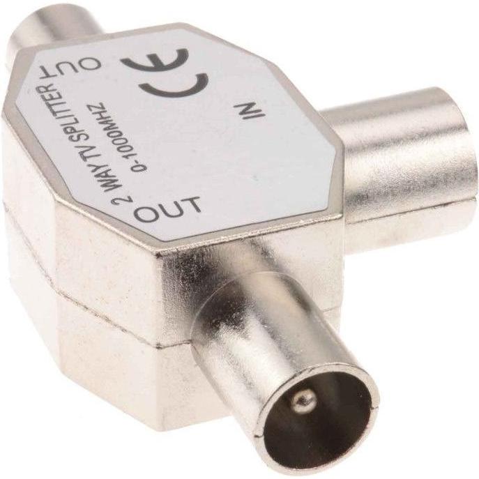 Cables Direct CDL COAX SPLITTER 1 X (F) - 2 X (M, Audio Kabel