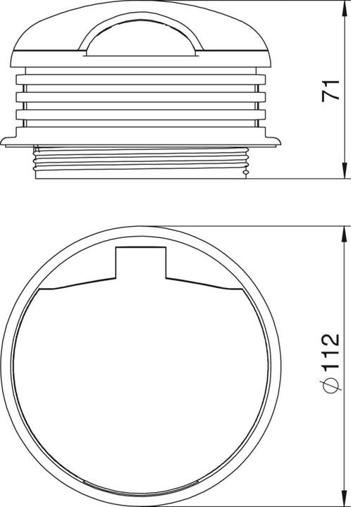 Produktbild OBO Bettermann OBO SHF80/30/9011 GerÃ¤teschutzhaube FeuchtigkeitsgeschÃ¼tzt
