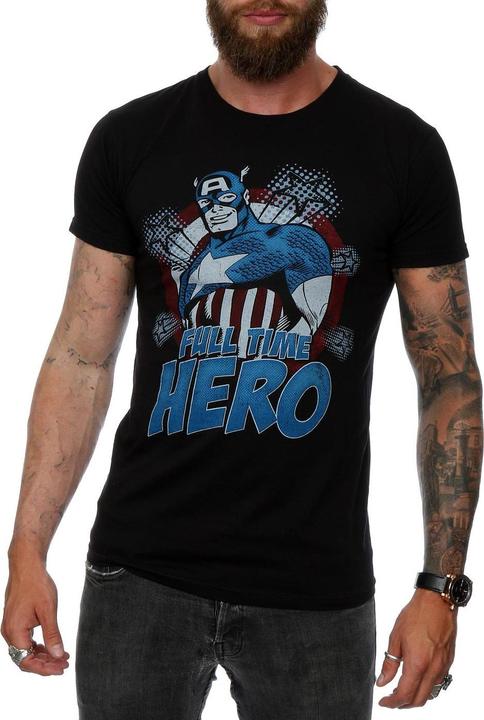 Produktbild Captain America Full Time Hero TShirt (XXL)