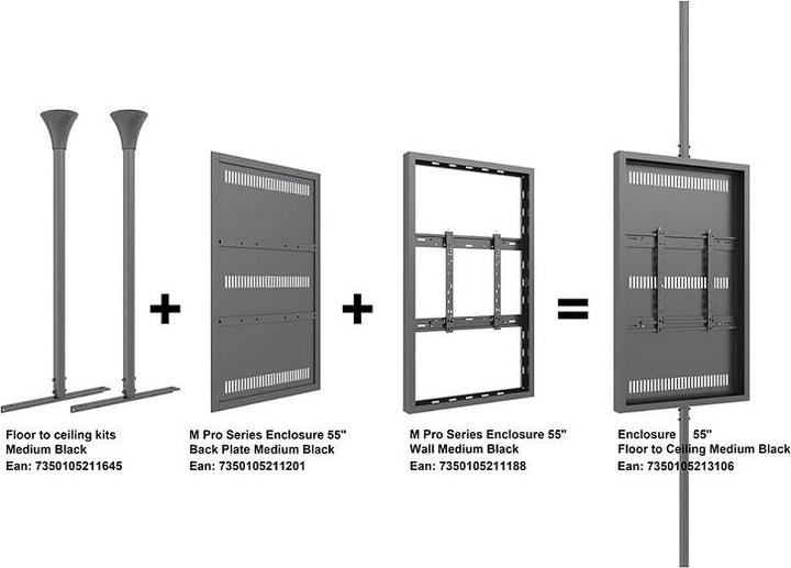 Produktbild Multibrackets Rahmenhalter für Deckenmontage Enclosure