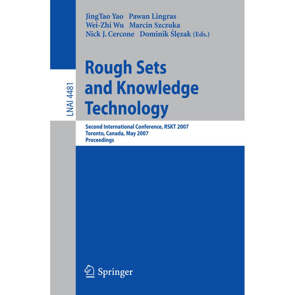 Rough Sets and Knowledge Technology, Fachbücher von Pawan Lingras, Dominik Slezak, Wei-Zhi Wu, Marcin Szczuka, Nick Cerc...