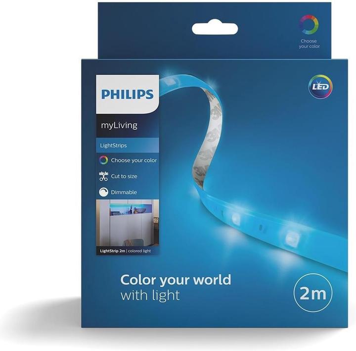 Image du produit Philips Bande lumineuse 2 m RVB (RGB, 200 cm, Intérieur)