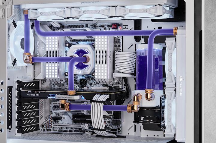 Actual product image Corsair CX-9059004-WW Computer Cooling Component Coolant Tube 3 Piece(s) Transparent (1 m, Plastic)