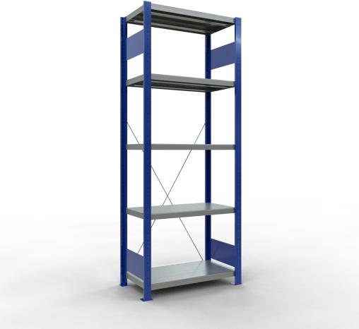Actual product image Schulte Lagertechnik MULTIplus250 boltless basic shelving system with cross brace