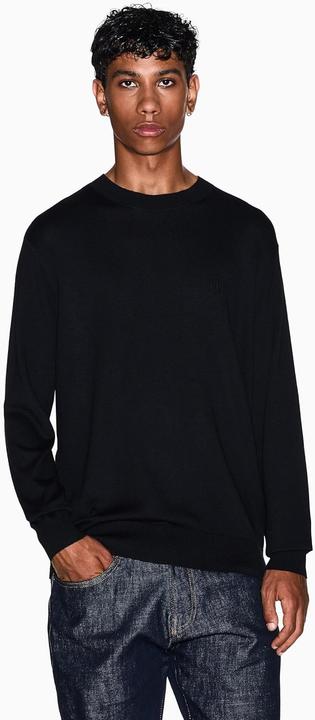 Produktbild Armani Exchange Merino Wool Crew Neck Sweater - Black (S)