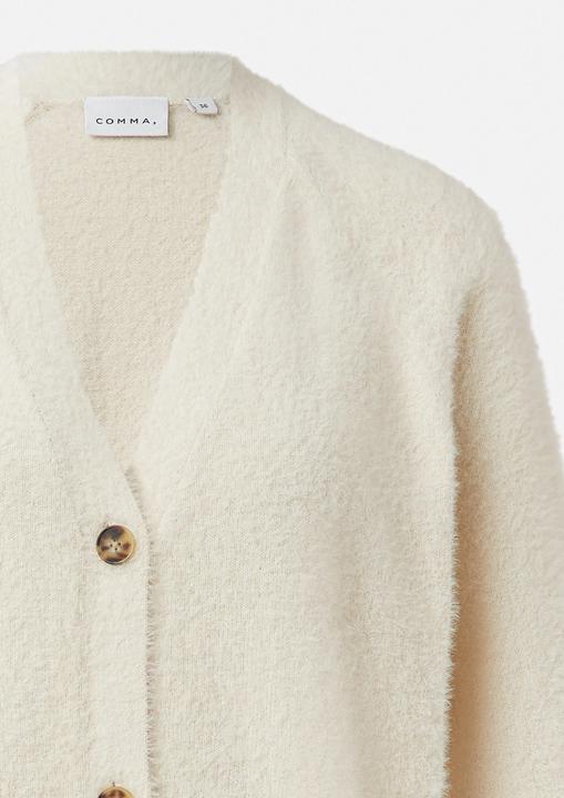 Produktbild Comma Strickjacke Haariger Strickcardigan auf Baumwollbasis mit 3/4 Arm (48)