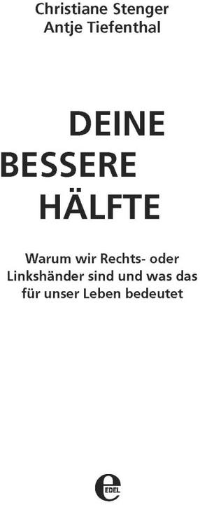 Produktbild Deine bessere Hälfte (Deutsch, Christiane Stenger, 2018)