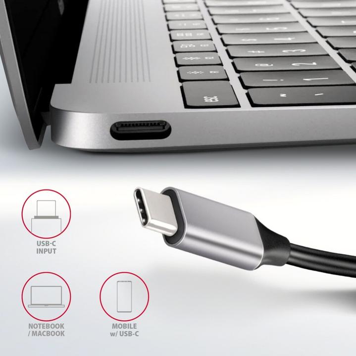 Actual product image Axagon HMC-6H4A (USB-C, 6 ports)