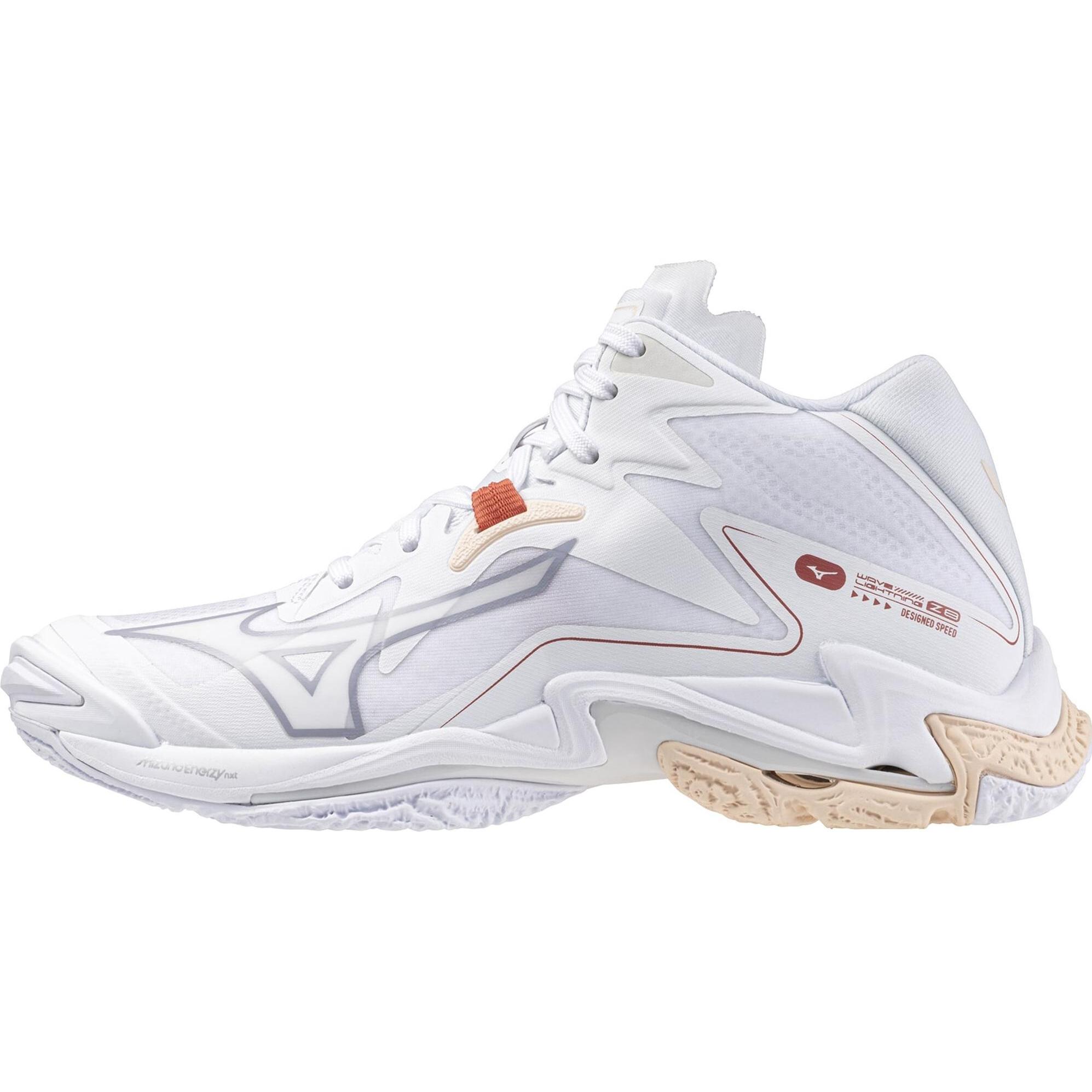 Mizuno, Damen, Hallenschuhe, hallenschuhe damen wave lightning z mid (40.5), Weiss