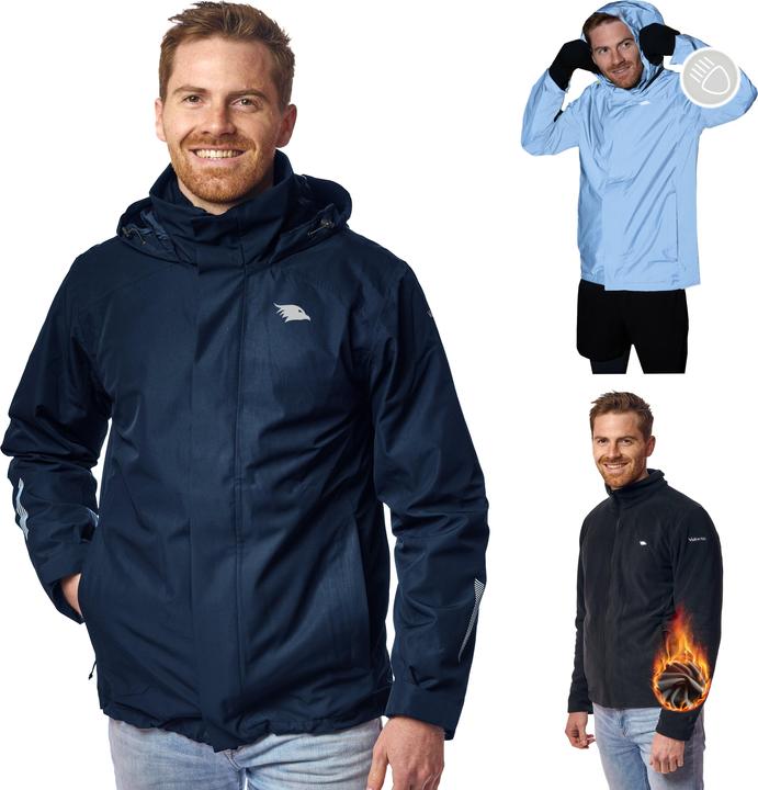 Produktbild Valkental 3in1 Smart Jacket - Wasserdichte Jacke mit Fleece Zipp-In - Herren (4XL)