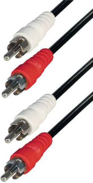 Actual product image Hapena 09815 2xC2(SBpacking) Audio cable cinch 1,5m (1.50 m, Cinch Cables)