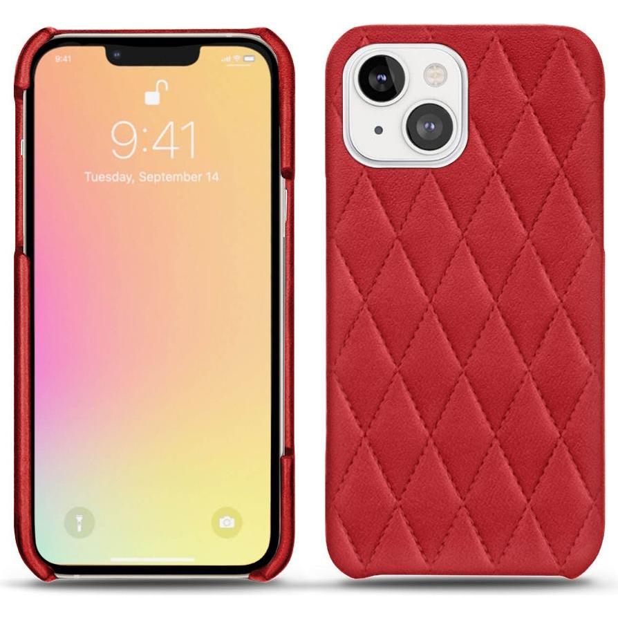 Noreve Lederschutzhülle (Apple iPhone 13), Smartphone Hülle, Rot