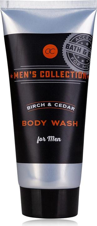 Accentra Body Wash MEN'S COLLECTION in Tube, 200ml, Duft: Birke & Zeder, Farbe: braun, VE 6/24 (200 ml)