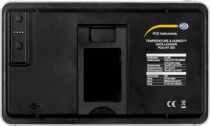 Actual product image PCE Instruments Datenlogger für Temperatur rel. Feuchte mit Bluetooth Interface und Touchscreen