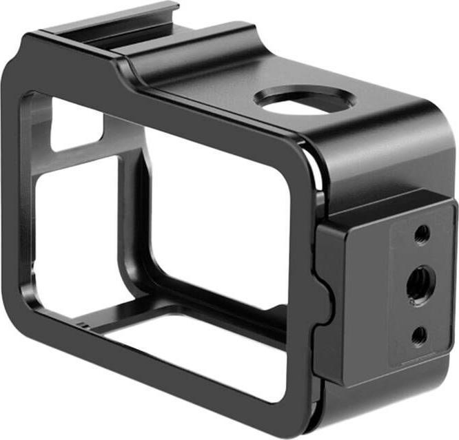 Actual product image Puluz Metal Cage with Cold Shoe for DJI Osmo Action 4/3