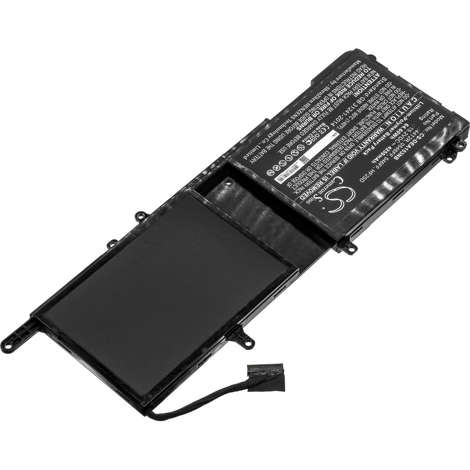 AGI Akku kompatibel mit Dell 0546FF (1 Zellen, 4250 mAh), Notebook Akku, Schwarz