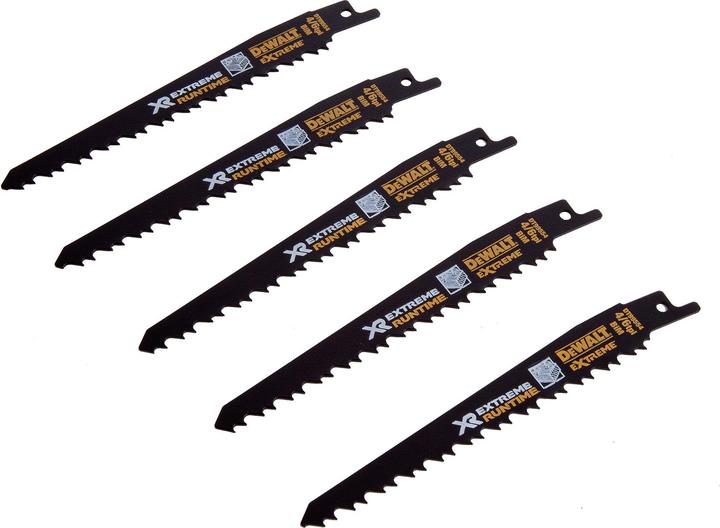 Actual product image DeWalt Sabre saw blade BIM Multi 152mm 5pcs pack