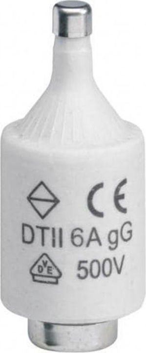 Produktbild Hager Sicherung DII E27 6A 500V gG Melder (Diazed-Sicherung, 6 A, Träge)