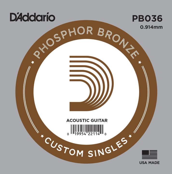 Produktbild D'Addario Pb036 (1x, Gitarre, 0.04")