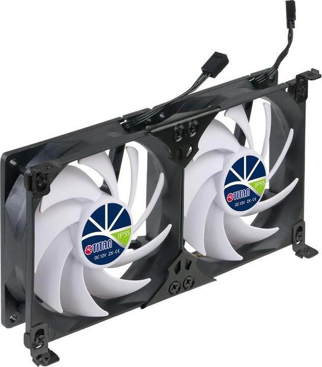 Productafbeelding Titan TTC-SC22(A)/V2+ Koelkast dubbele ventilator 92x25mm IP55 voor camping (92 mm, 1x)