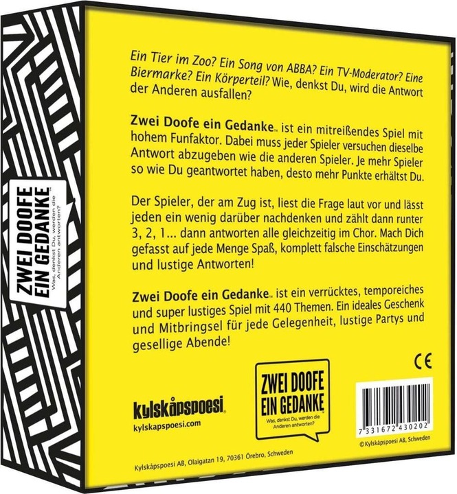 Produktbild Zwei Doofe ein Gedanke (Deutsch)