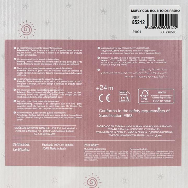 Actual product image Llorens Spanish doll Recien 42cm