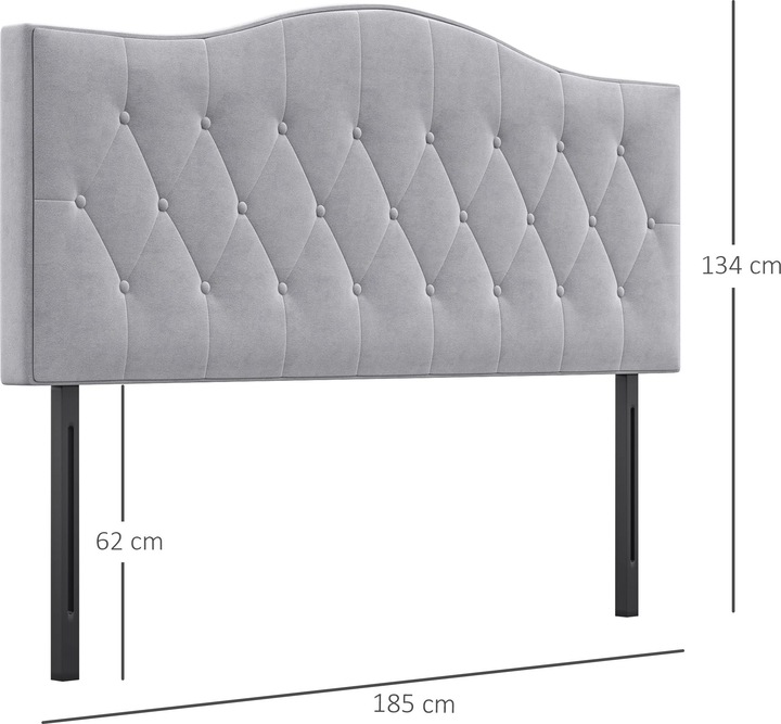 Produktbild Homcom Bettkopfteil (185 x 8 x 134 cm)