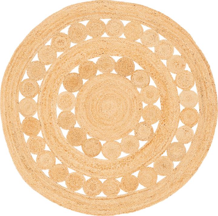 Produktbild Pergamon Naturfaser Teppich Jute Salsa Trend Rund (200x200 cm)