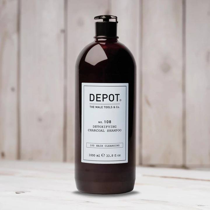 Actual product image Depot No. 108 Detoxifying Charcoal Shampoo - 1000 ml (Liquid shampoo, 1000 ml)