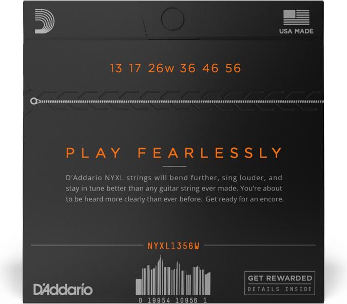 Actual product image D'Addario NYXL1356W (6x, Guitar, 0.01")