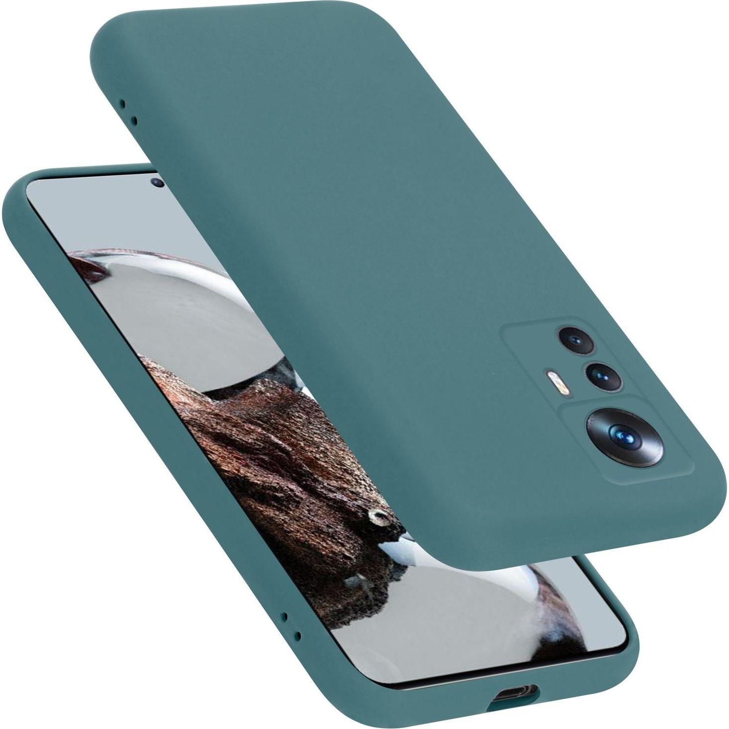 Cadorabo TPU Hülle für Xiaomi 12T / 12T PRO Liquid (Xiaomi 12T, Xiaomi 12T Pro), Smartphone Hülle, Grün