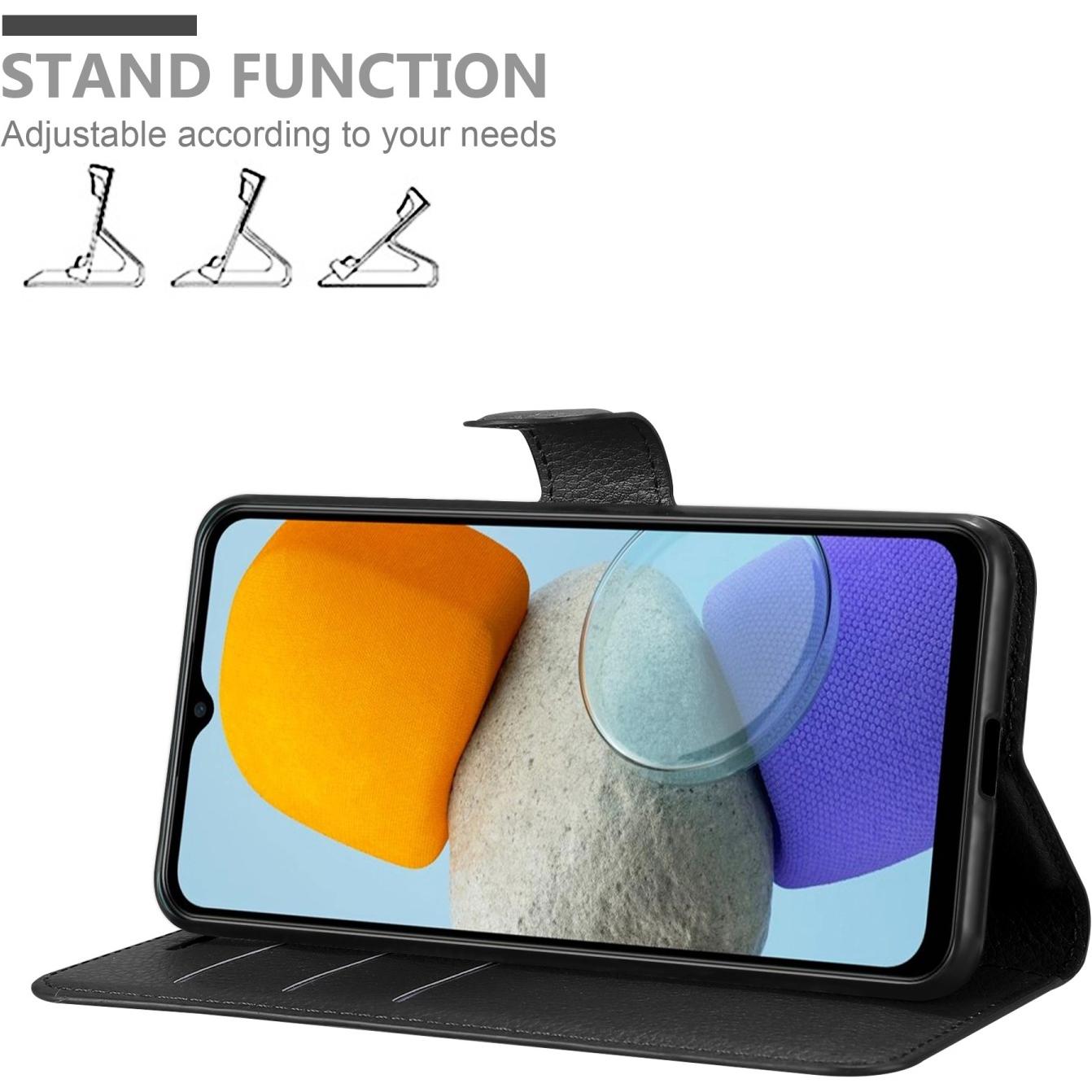 Thumbnail - Cadorabo Book Stand Hülle für Samsung Galaxy M23 5G (Samsung Galaxy M23 5G), Smartphone Hülle, Schwarz