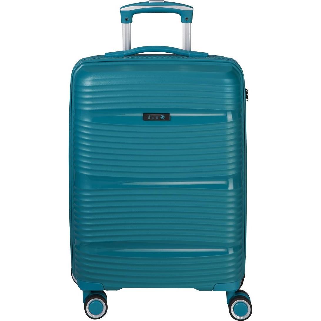 D&N, Koffer, Travel Line - Trolley S, Blau, (36 l, Handgepäck (bis 50l))