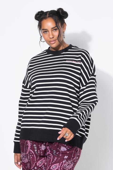 Immagine prodotto Studio Untold Felpa dal taglio oversize con righe e scritta (58)